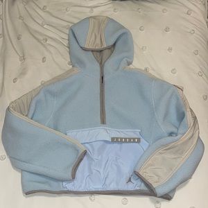 Nike Jordan Women's Fleece Hoodie, Size small (4-6), Baby Blue